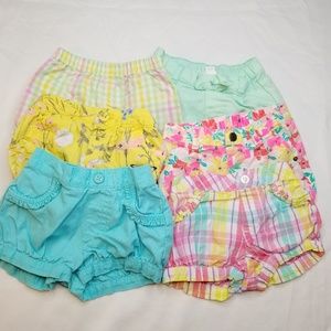 6 Shorts 3-6 Months
